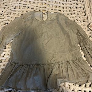 Grey 3/4 sleeve blouse